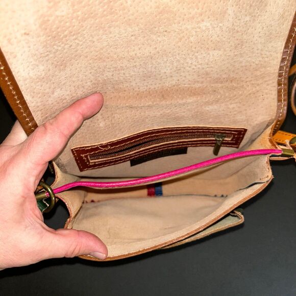 Al Prodotto Italiano Florence Italian Leather Multi-patchwork Crossbody Bag - Picture 3 of 7